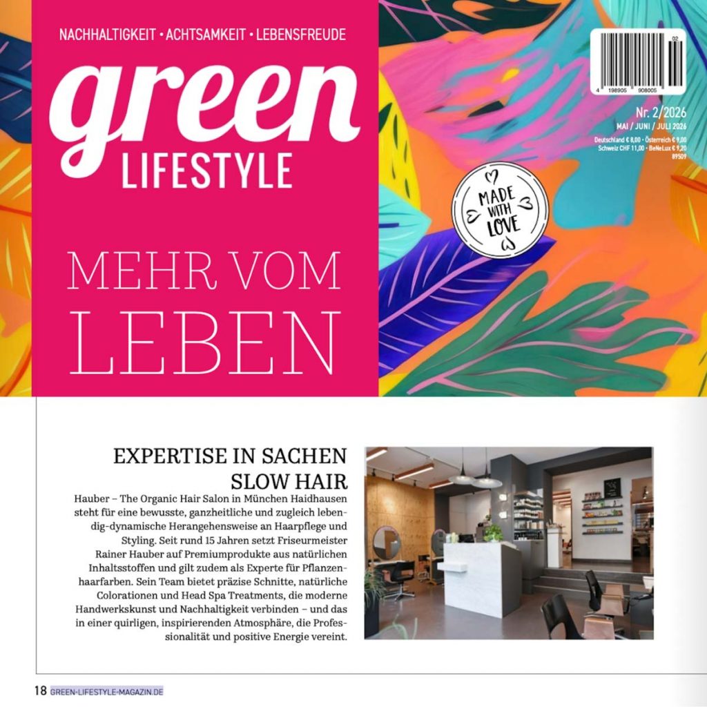 HAUBER The organic hair salon - green Lifestyle feature